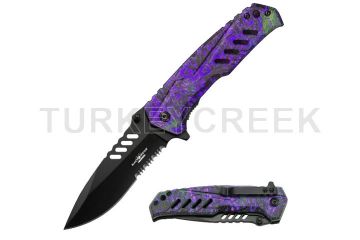 Snake Eye Tactical Heavy Duty Spring Assist Knife 4.5" Closed