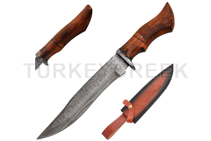 Old Ram Handmade Custom Damascus Hunting Knife