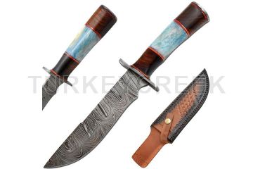 Old Ram Handmade Custom Damascus Hunting Knife DM-2132