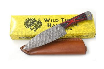 Wild Turkey Handmade Damascus Knife Collection Full Tang Knife