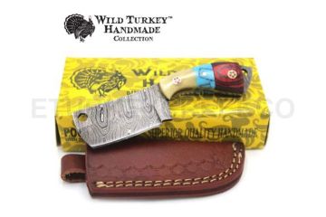 Wild Turkey Handmade Collection Fixed Blade Mini Chef Cleaver
