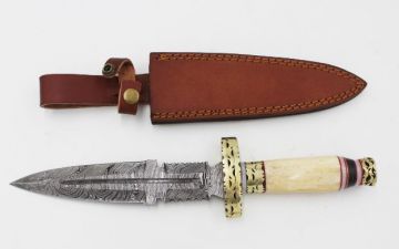 Wild Turkey Handmade Damascus Collection Hunting Knife