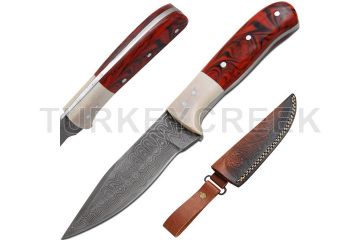 Old Ram Handmade Full Tang Damascus Hunting Knife