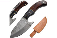 Old Ram Handmade Full Tang Real Damascus Steel Skinner Knife