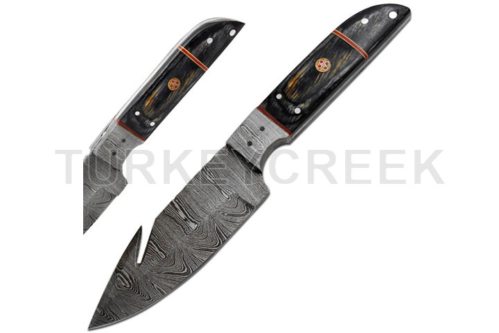 Old Ram Handmade Full Tang Real Damascus Steel Skinner Knife