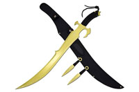 Snake Eye Tactical Ninja Sword With Throwing Knife Set
