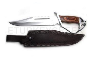 Western Out Law Bowie Fix Blade Hunting Knife 16" Overall.