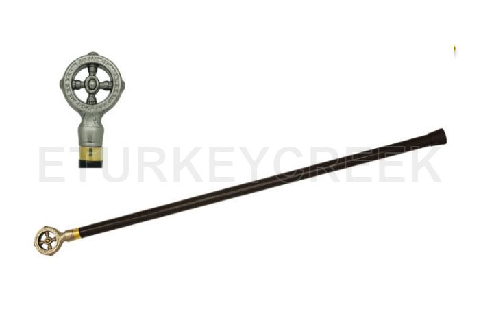 " Mason" Walking cane with Hidden Sword 35" Overall