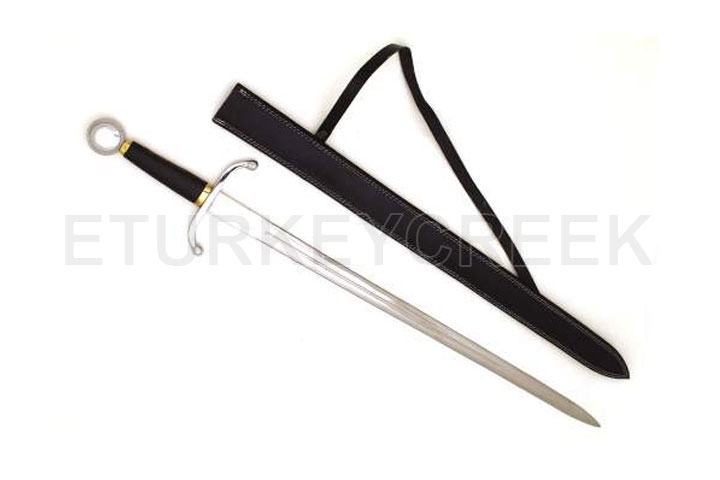 Medieval Warrior Handmade Fantasy Royal Sentry Swords With Case Stainless Steel Blade 42 " Overall