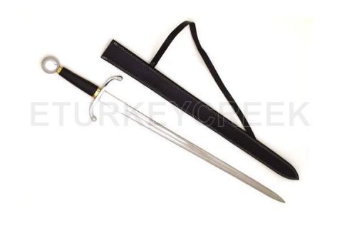 Medieval Warrior Handmade Fantasy Royal Sentry Swords With Case Stainless Steel Blade 42 " Overall