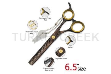 Laila's Shears Professional Barber Thinner Scissor Black Finish