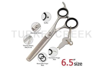 Laila's Shears Professional Barber Thinner Scissor Silver Finish