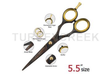 Laila's Professional Barber Scissor Black Finish