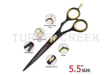 Laila's Professional Barber Scissor Black Finish