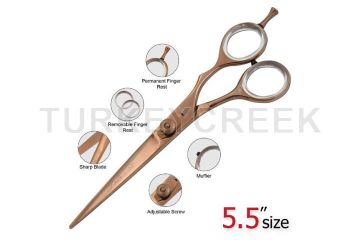 Laila's Professional Barber Scissor Rose Gold Finish