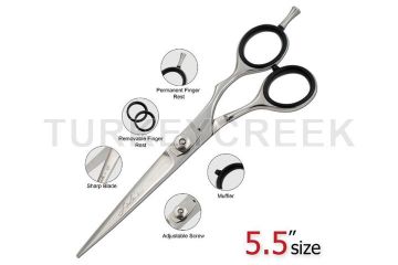 Laila's Professional Barber Scissor Silver Finish