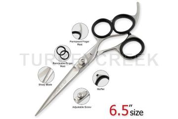 Laila's 3 Rings Professional Barber Scissor Silver Finish