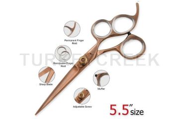 Laila's 3 Rings Professional Barber Scissor Rose Gold Finish