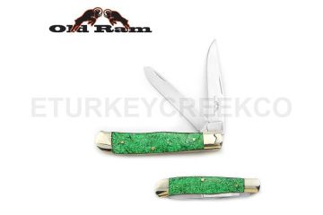 Old Ram Manual Folding Trapper Knife