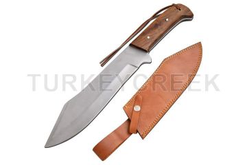Old Ram Full Tang Fix Blade Heavy Duty Wood Handle Hunting Knife