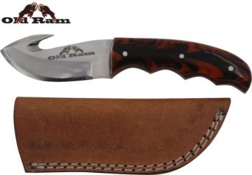 Old Ram Fix Blade Gut Hook Knife 6.5" Overall