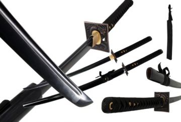 Snake Eye Warrior Japanese Black Blade Sacred Handmade Sharp