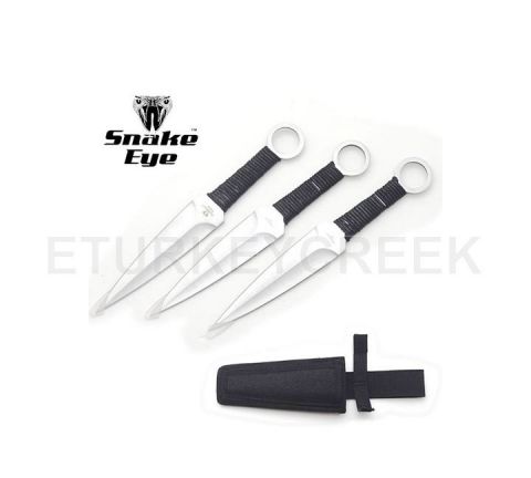 3 Pcs Naruto 12" Overall Kunai Uzumaki Throwing Knives
