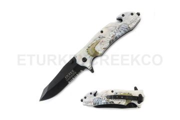 Snake Eye Tactical WildLife Collection Spring Assist Knife 4.75