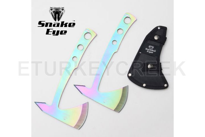 SNAKE EYE 2PCS THROWING AXE SET 9.5" OVERALL