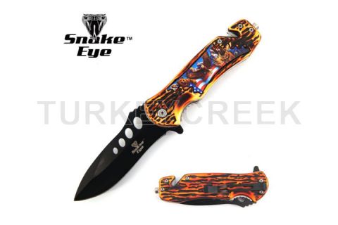 Snake Eye Tactical WildLife Collection Spring Assist Knife 4.75"