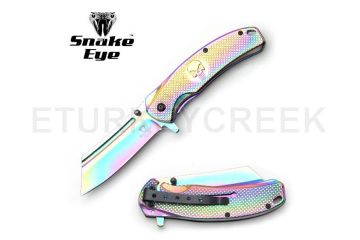 Snake Eye Tactical Ti Coated Spring Assist Knife SE-1104RB