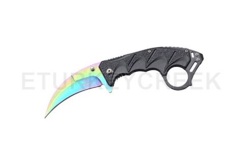 Snake Eye Tactical Karambit Spring Assist Knife 4.5" Closed