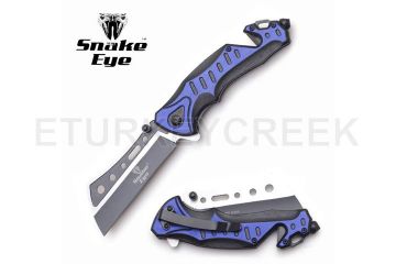 Snake Eye Tactical Spring Assist Knife 4.75" Closed