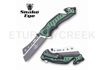 Snake Eye Tactical Spring Assist Knife 4.75" Closed