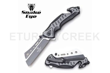 Snake Eye Tactical Spring Assist Knife 4.75" Closed