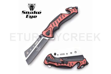 Snake Eye Tactical Spring Assist Knife 4.75" Closed