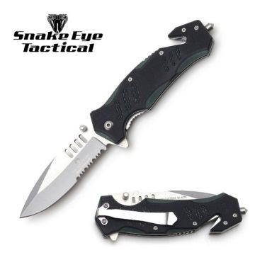 Snake Eye Tactical Ball Bearing Pivot Folding Knife SE-1197GN