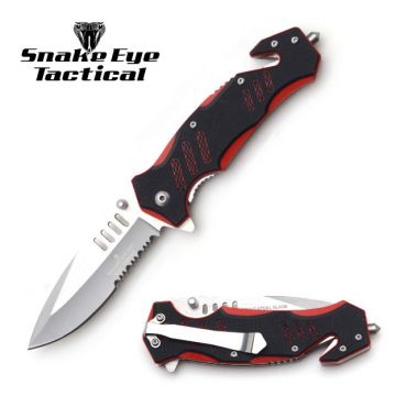 Snake eye Tactical Manual folding Knife 8" Overall.