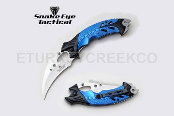 Snake Eye Tactical Spring Assist Knife 5" Closed