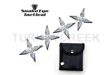 Snake Eye Tactical 4pc Throwing Star Set 4" Diameter