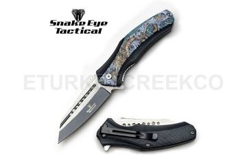 Snake Eye Tactical Spring Assist Knife 5" Closed