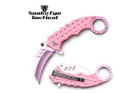 Snake Eye Tactical Karambit Spring Assist Knife 5" Closed