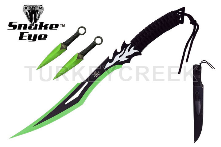 Snake Eye Tactical Ninja-Sword Comes With Throwing Knife