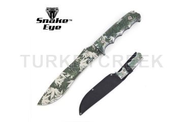 Snake Eye Full Tang Fix Blade Hunting Knife With Sheath