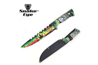 Snake Eye Full Tang Fix Blade Hunting Knife With Sheath