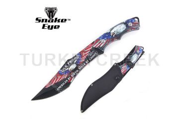 Snake Eye Full Tang Fix Blade Hunting Knife With Sheath