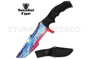 Snake Eye Tactical Heavy Duty Fix Blade Knife 8.5" Overall W/Case