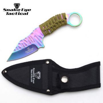 Snake Eye Tactical 3mm Fix Blade Full Tang Karambit Knife 7.5"