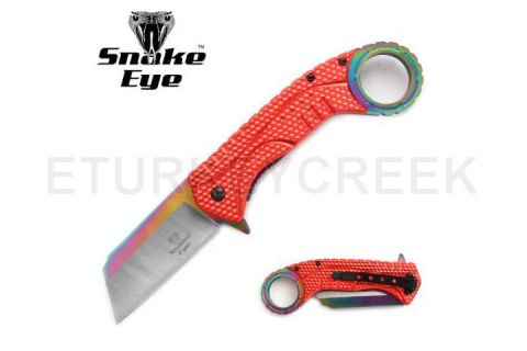 Snake Eye Tactical Spring Assist Knife 5" Closed