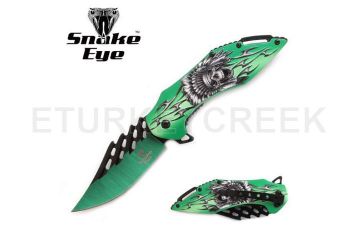 Snake Eye Tactical  Assist Knife 4.75" Closed